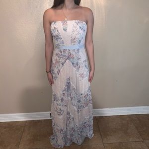 MERMAID Brazilian Maxi Dress BCBG Maxazria Strapls